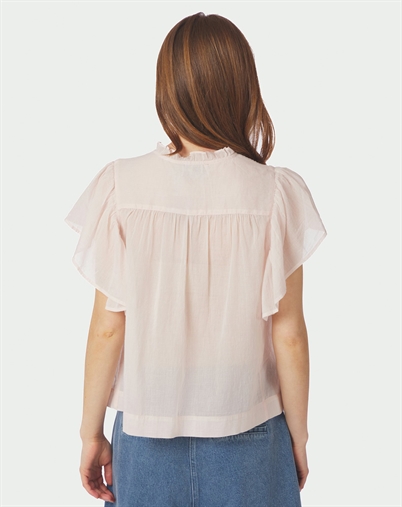Neo Noir - Vinsa S Voile Top - Light Pink